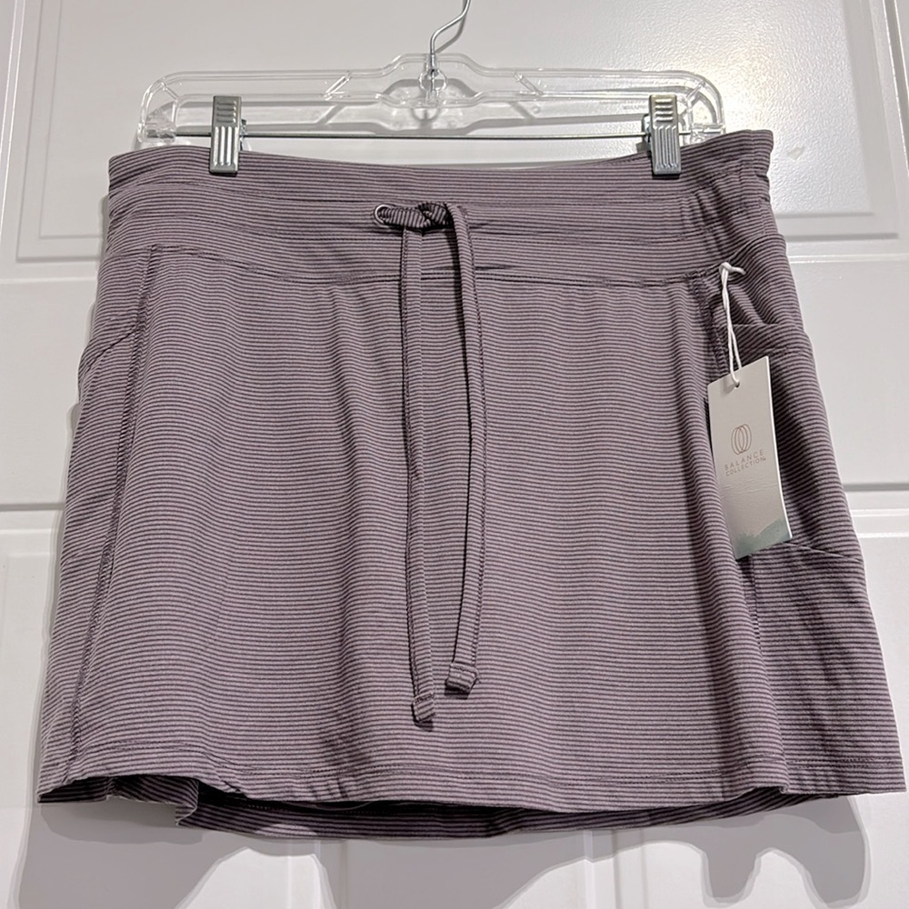 Balance Collection Skort, boxer lined,hip pockets, drawstring tie waist,lavendar